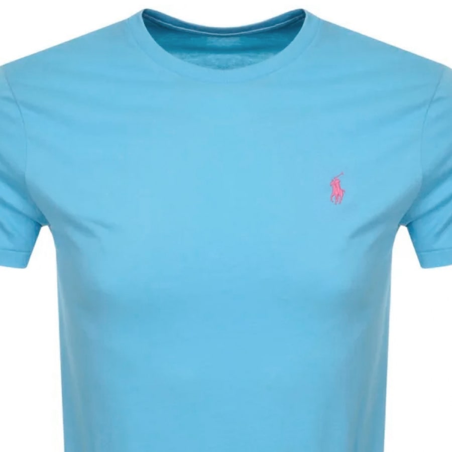 Alternative Image for ProductRalph Lauren Crew Neck Slim Fit T Shirt Blue2